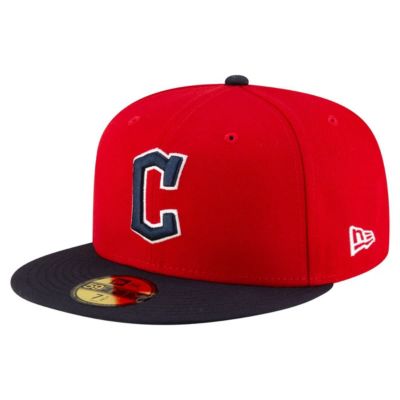 New Era Men's MLB Red/Black Cleveland Guardians Authentic Collection On Field 59FIFTY Fitted Hat