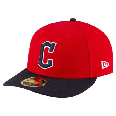 New Era Men's MLB Red/Black Cleveland Guardians Authentic Collection On-Field Low 59FIFTY Fitted Hat