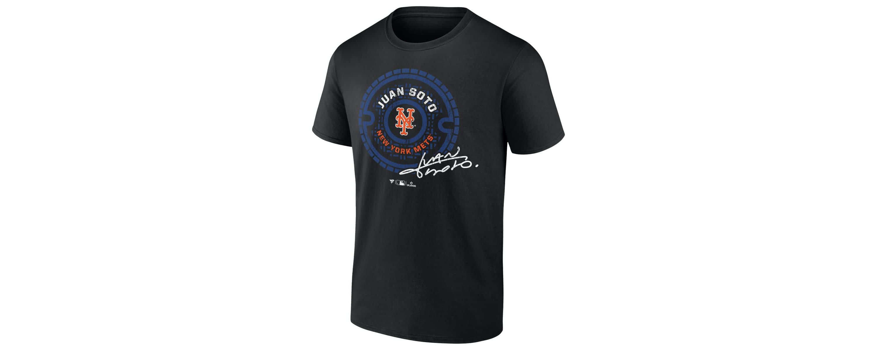 MLB Fanatics Juan Soto New York Mets Seal Logo T-Shirt