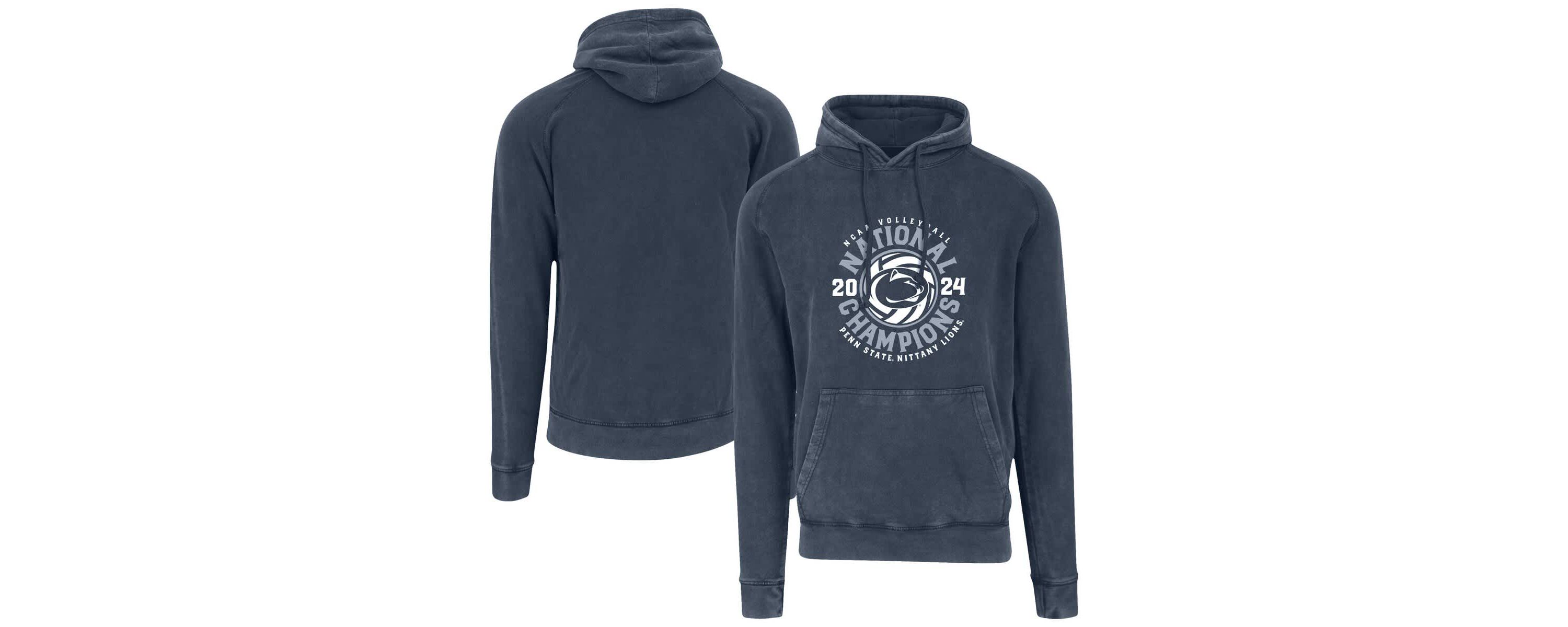 NCAA Penn State Nittany Lions 2024 NCAA Volleyball National s Vintage Raglan Pullover Hoodie