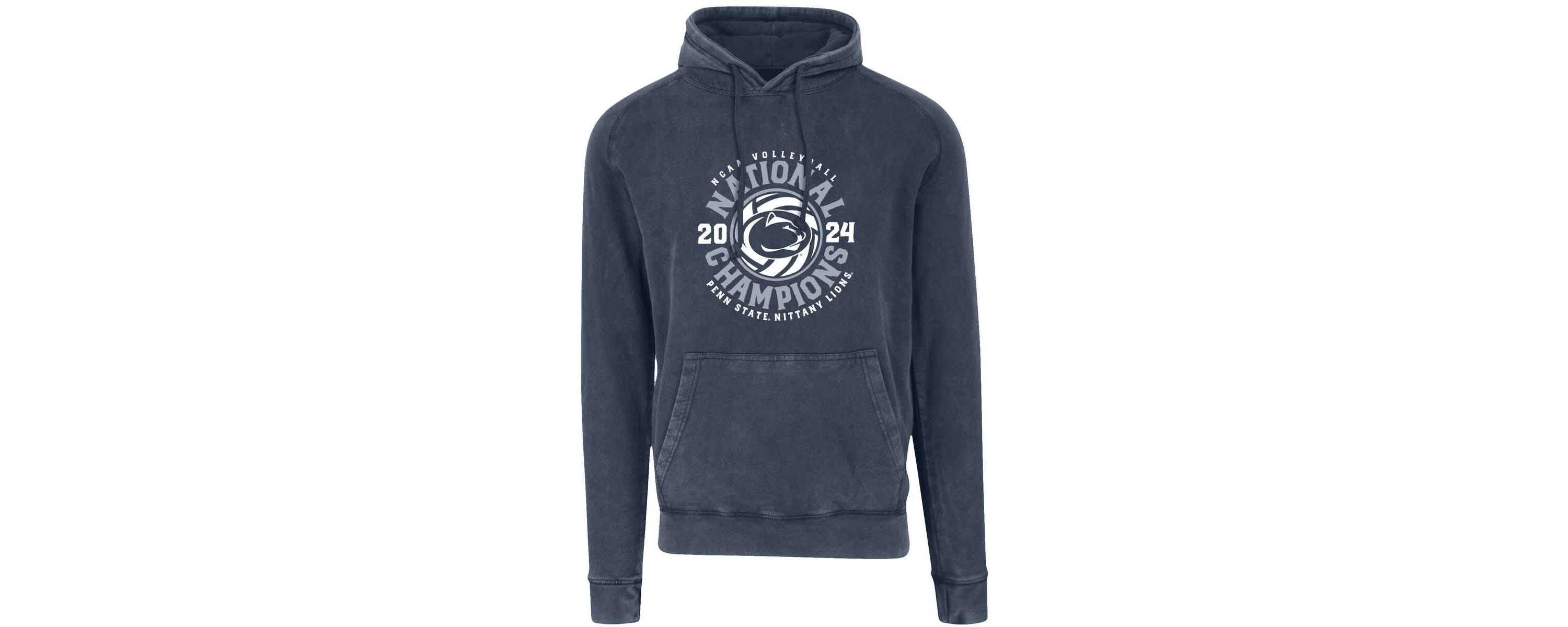 NCAA Penn State Nittany Lions 2024 NCAA Volleyball National s Vintage Raglan Pullover Hoodie