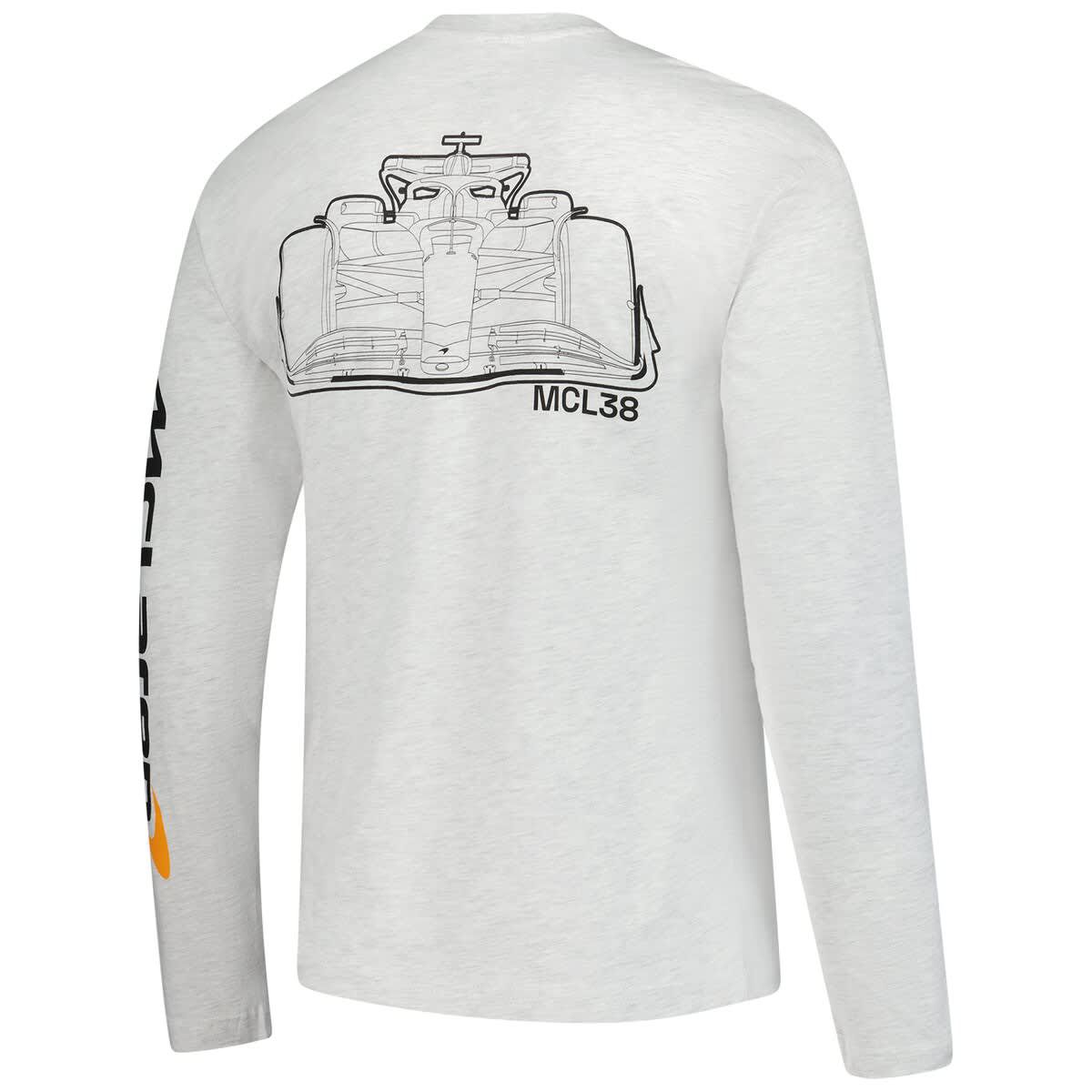 Formula 1 McLaren F1 Team Outlined Car Long Sleeve T-Shirt