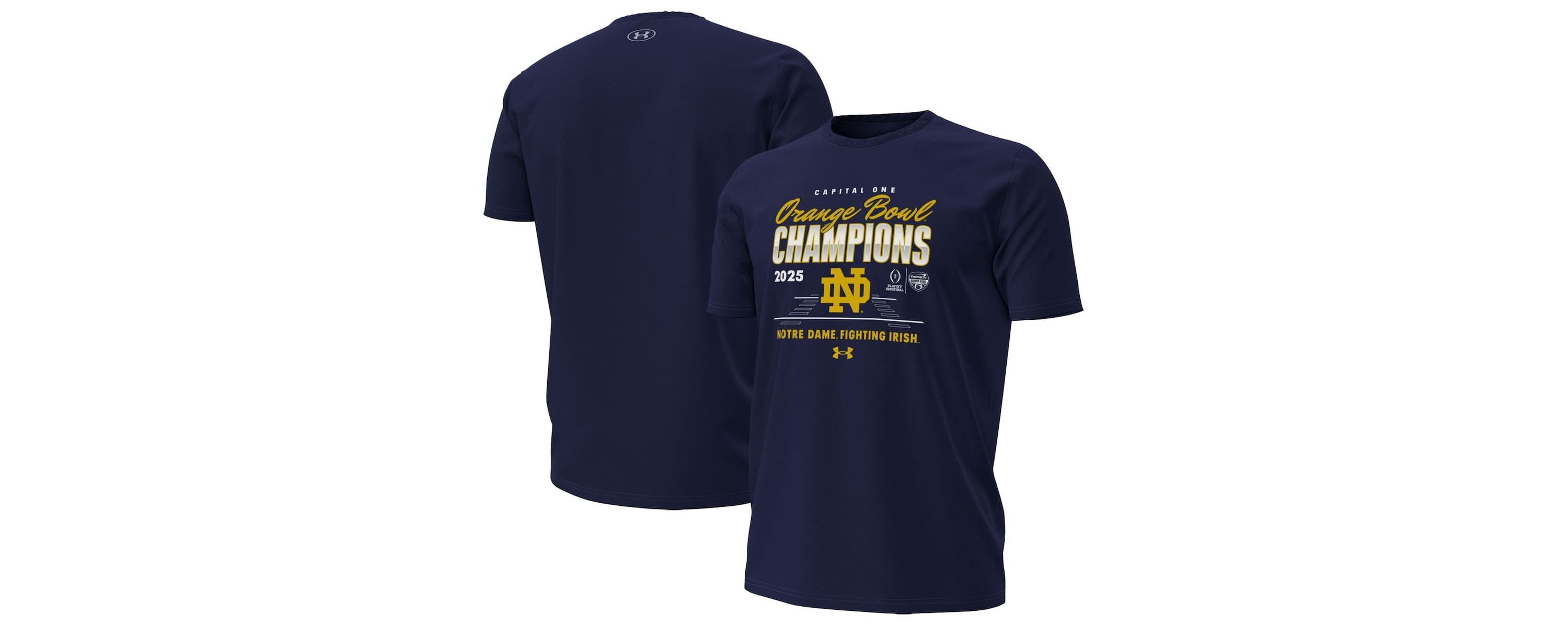 NCAA Under Armour Notre Dame Fighting Irish NCAA Football Playoff 2025 Bowl s T-Shirt
