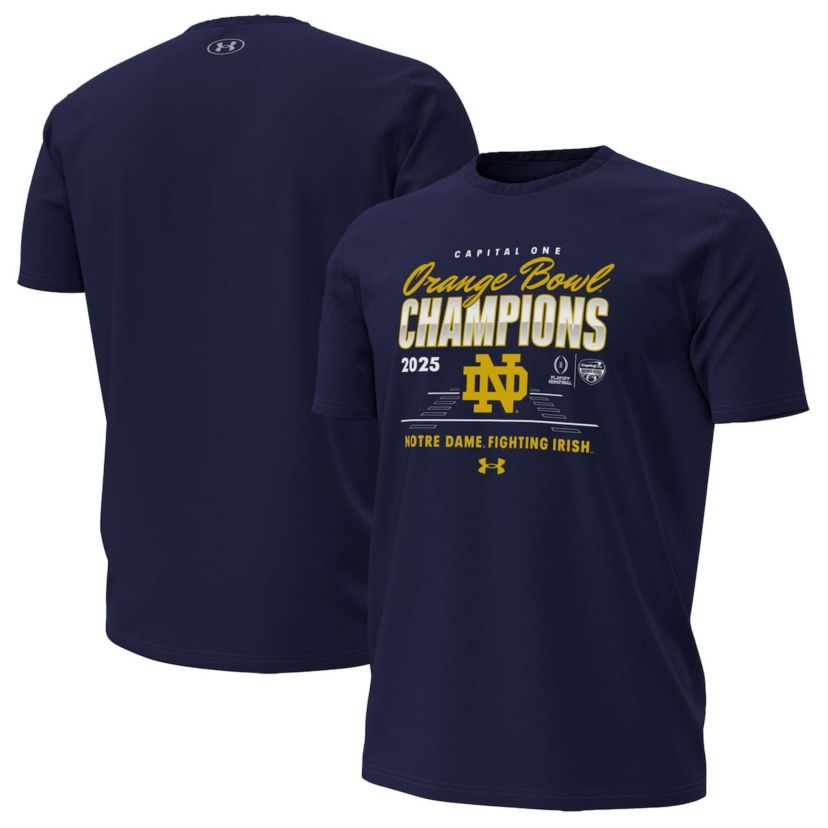 NCAA Under Armour Notre Dame Fighting Irish NCAA Football Playoff 2025 Bowl s T-Shirt