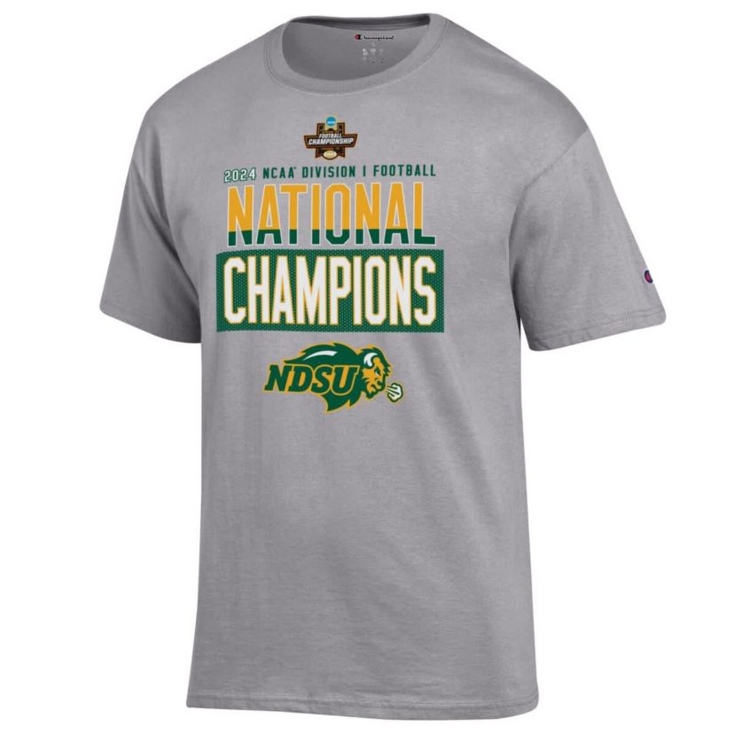 NCAA NDSU Bison 2024 NCAA FCS Football National s Locker Room T-Shirt