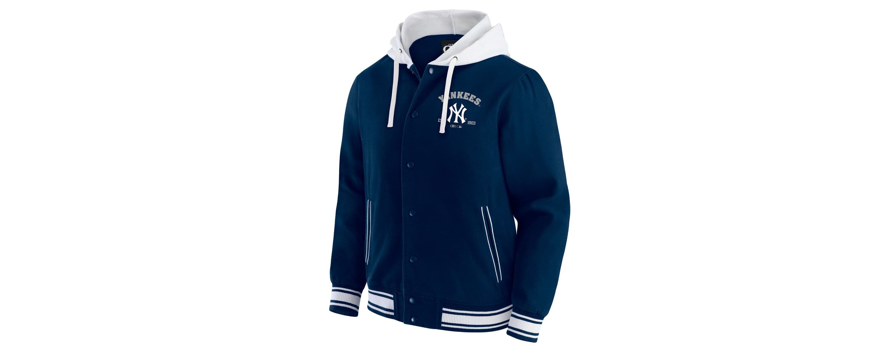 MLB New York Yankees Full-Snap Hooded Jacket