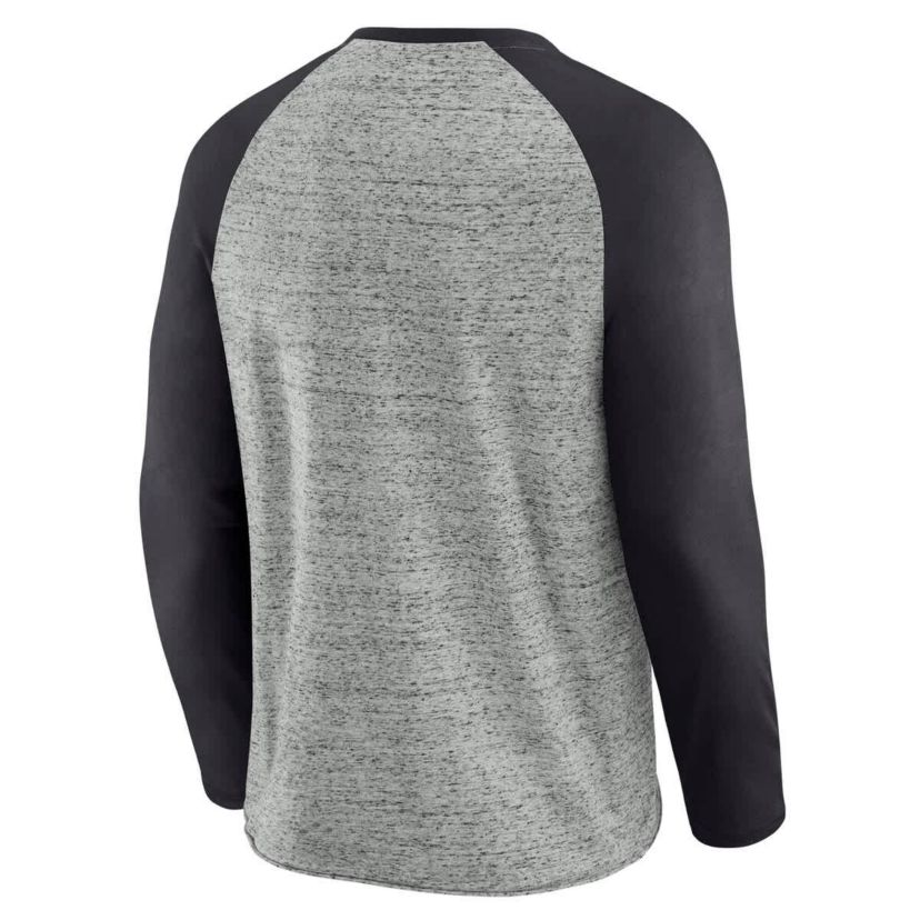 MLB Pittsburgh Pirates Raw Edge Raglan Long Sleeve Baseball T-Shirt