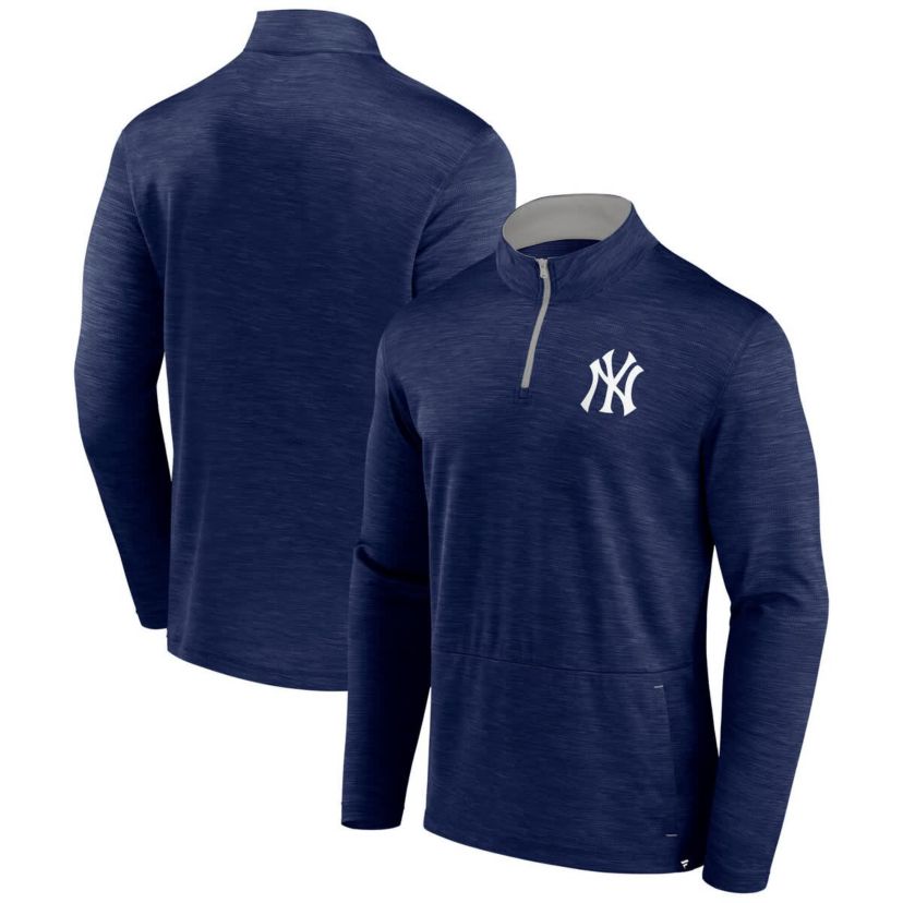 MLB Fanatics New York Yankees Fundamentals Quarter-Zip Pullover