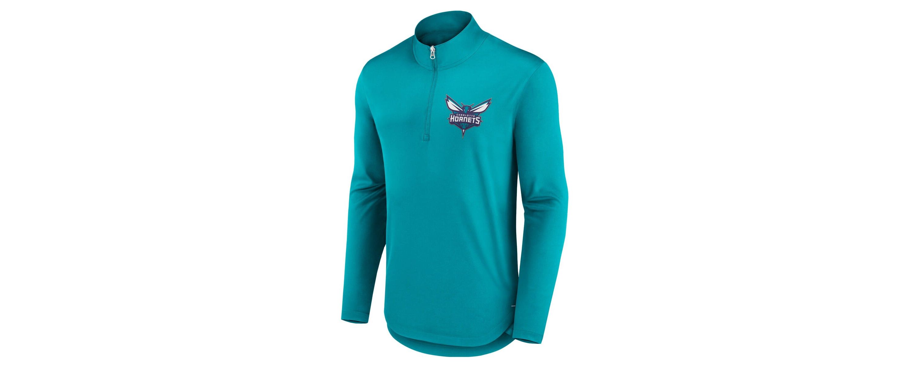NBA Fanatics Charlotte Hornets Lightweight Quarter-Zip Pullover