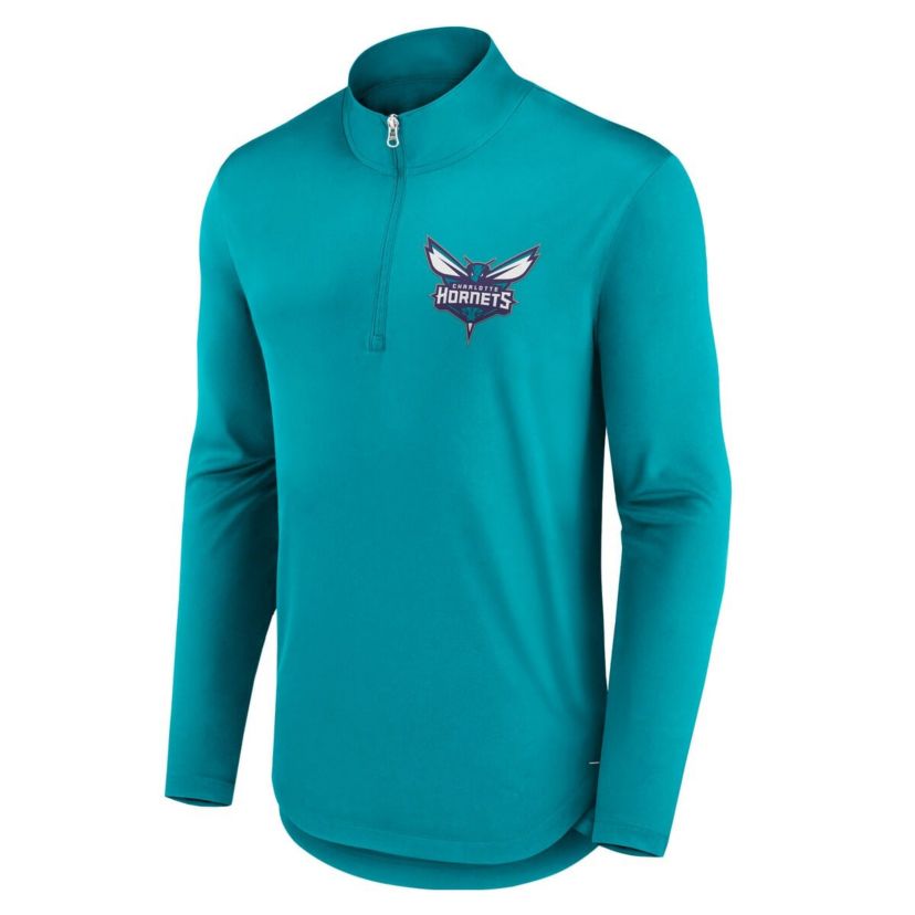 NBA Fanatics Charlotte Hornets Lightweight Quarter-Zip Pullover