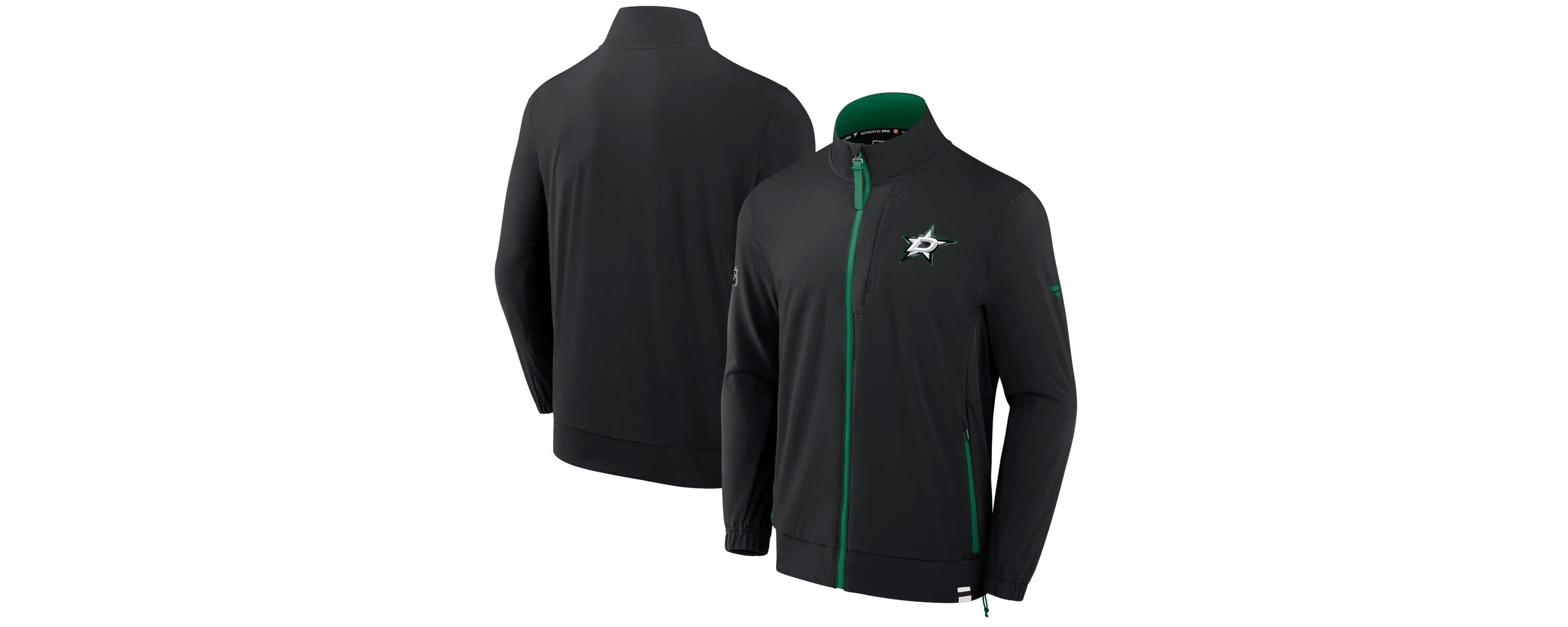 NHL Fanatics Dallas Stars Authentic Pro Rink Coaches Full-Zip Jacket