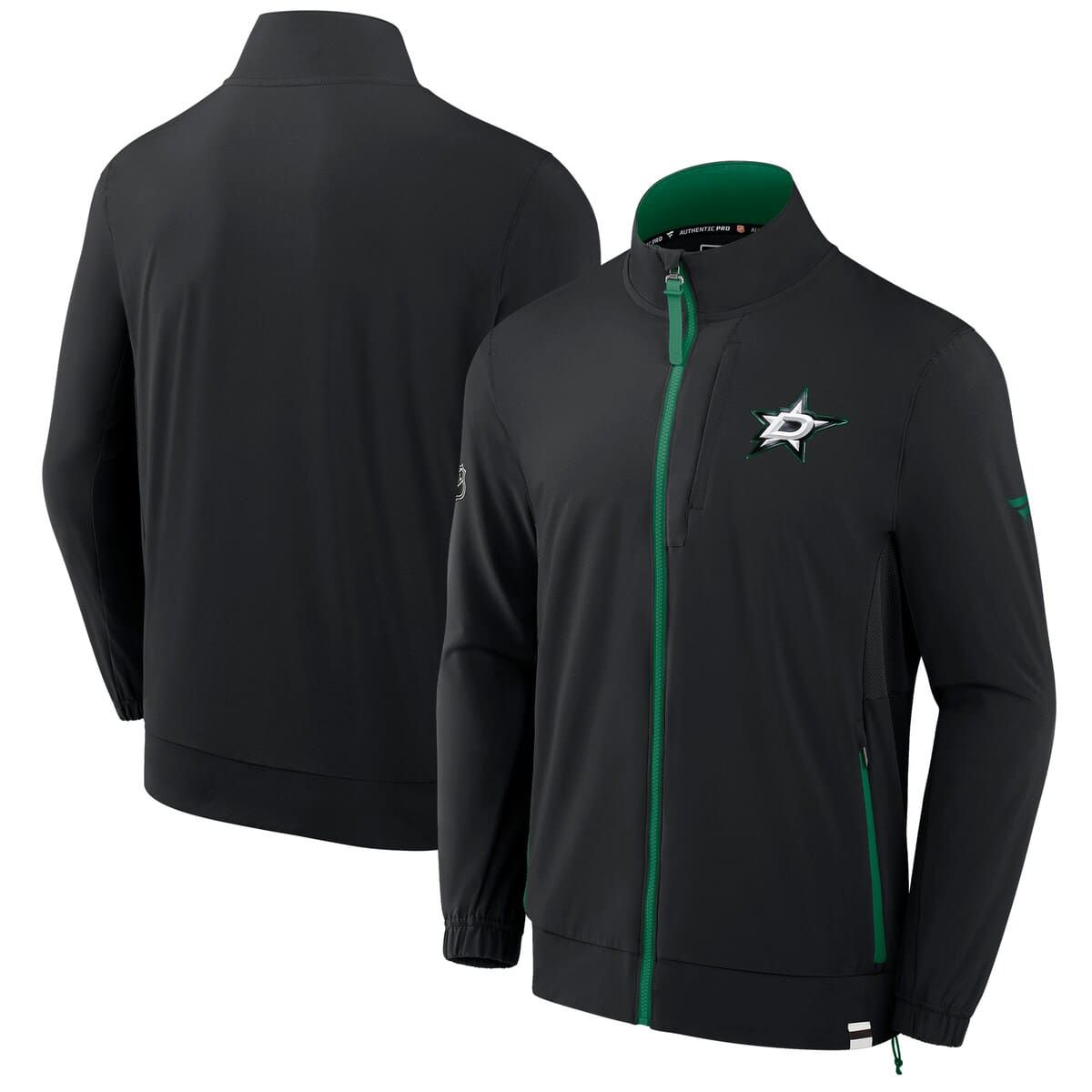 NHL Fanatics Dallas Stars Authentic Pro Rink Coaches Full-Zip Jacket