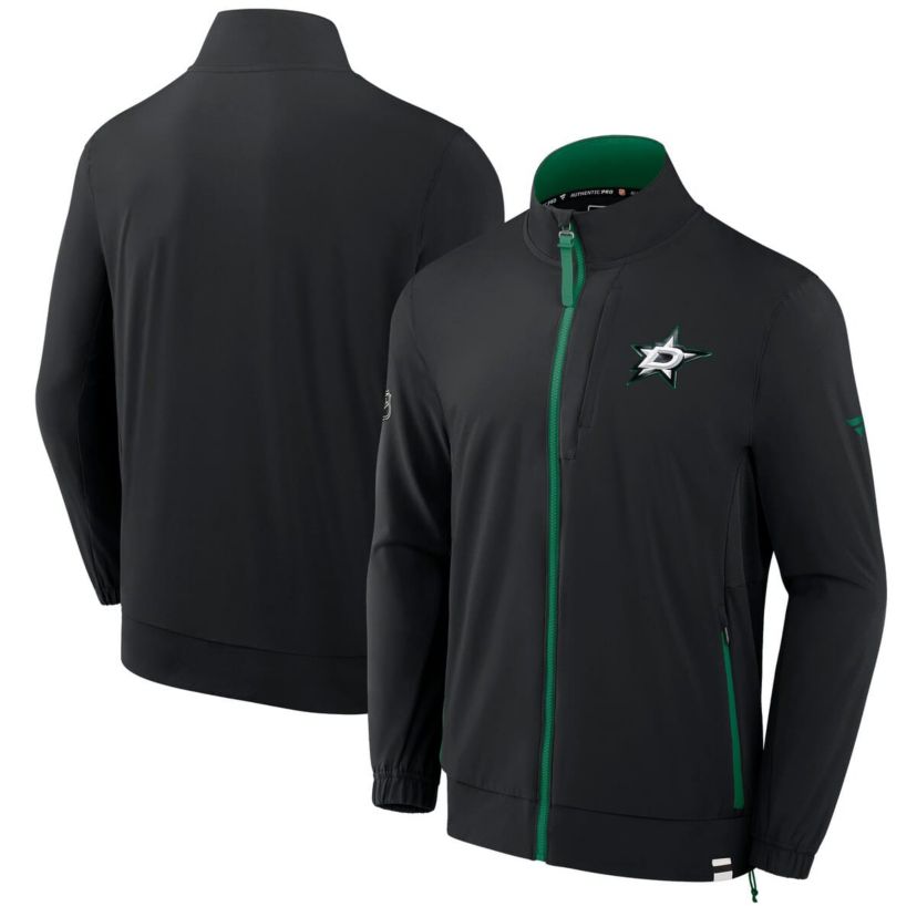 NHL Fanatics Dallas Stars Authentic Pro Rink Coaches Full-Zip Jacket