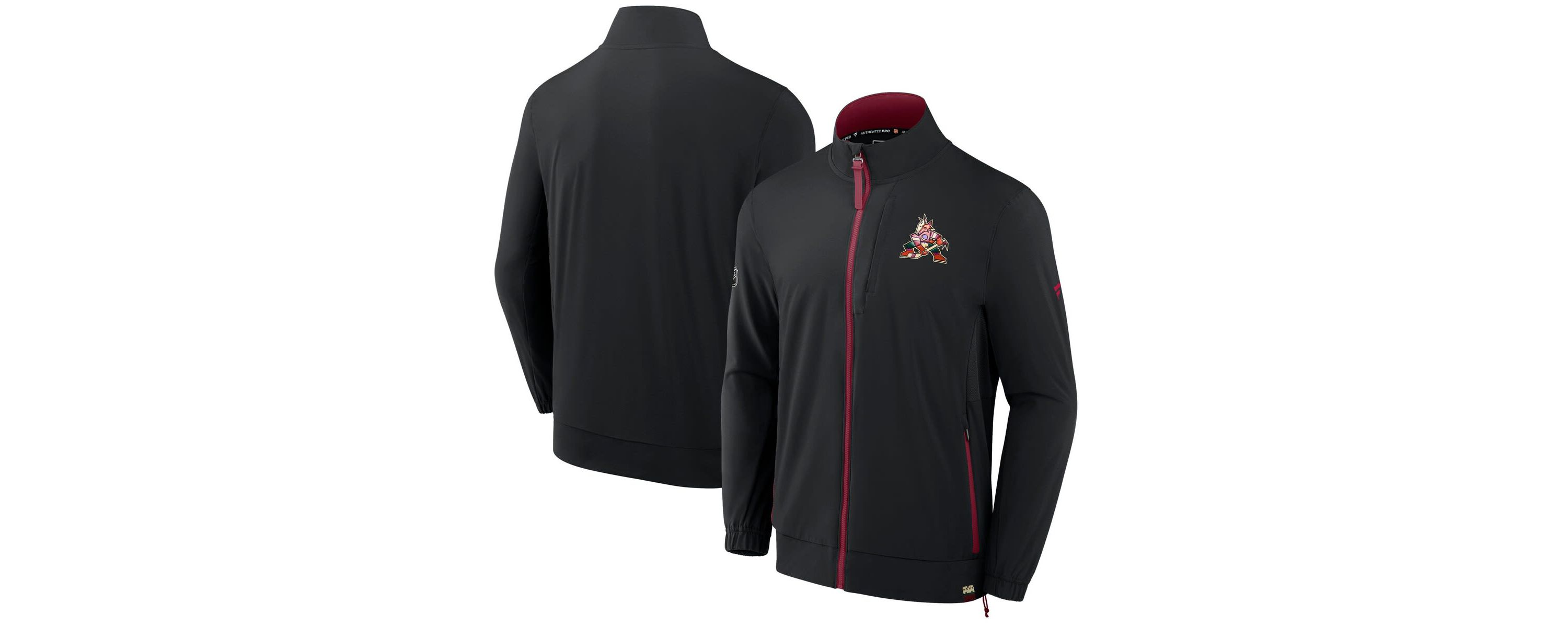 Vintage Hockey Fanatics Arizona Coyotes Authentic Pro Rink Coaches Full-Zip Jacket