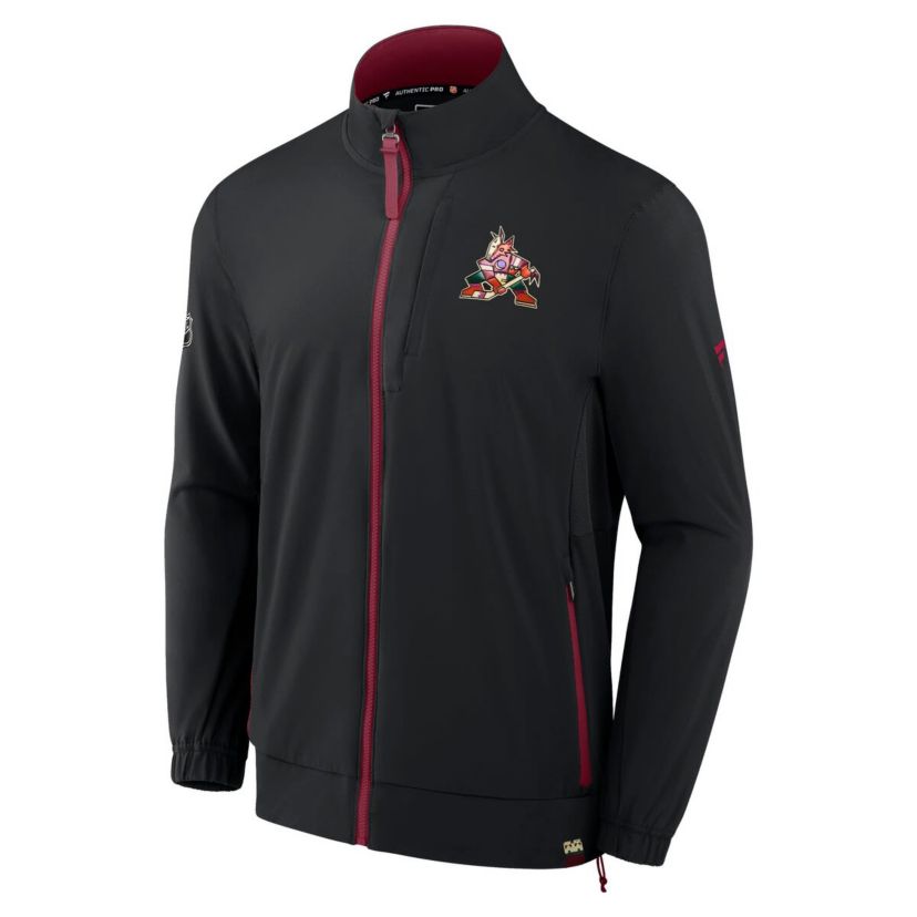 Vintage Hockey Fanatics Arizona Coyotes Authentic Pro Rink Coaches Full-Zip Jacket