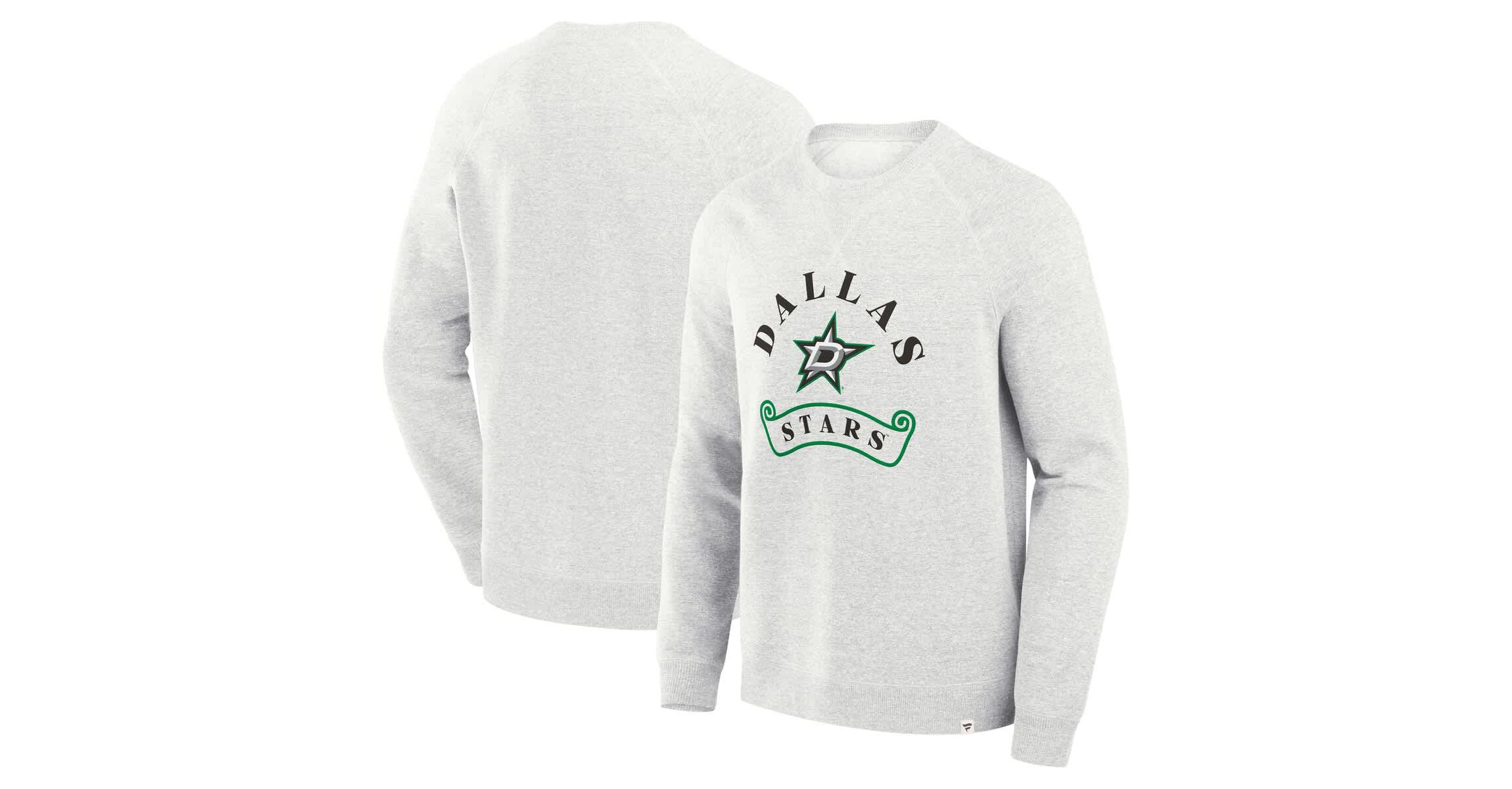 NHL Fanatics Dallas Stars Banner Fleece Raglan Pullover Sweatshirt