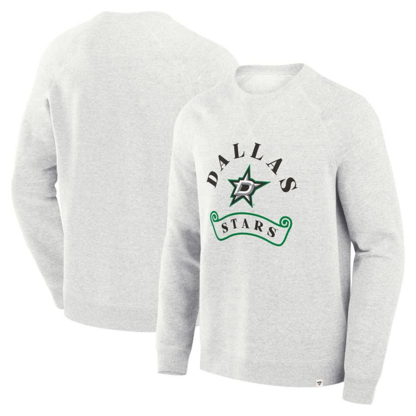NHL Fanatics Dallas Stars Banner Fleece Raglan Pullover Sweatshirt