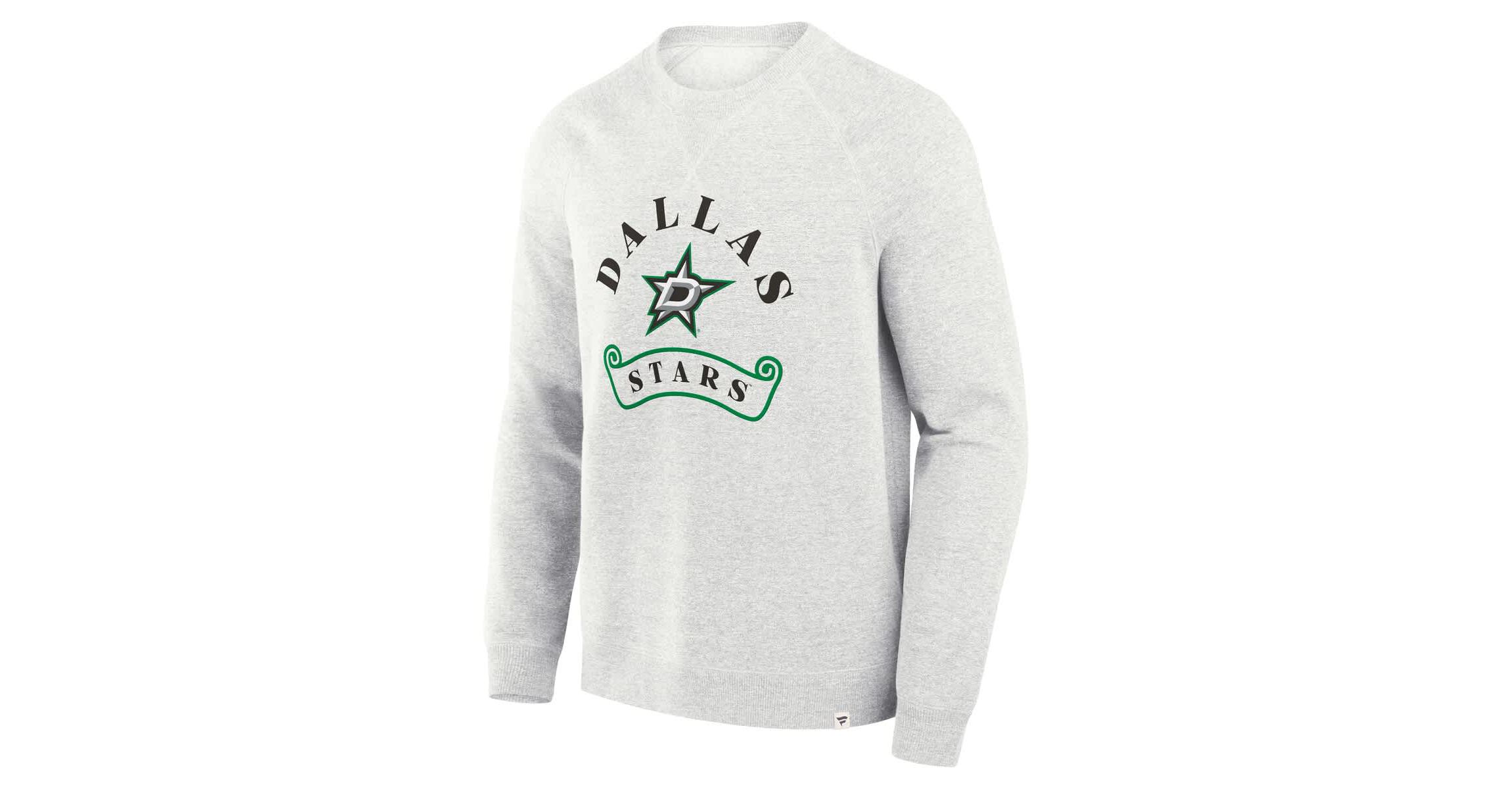 NHL Fanatics Dallas Stars Banner Fleece Raglan Pullover Sweatshirt