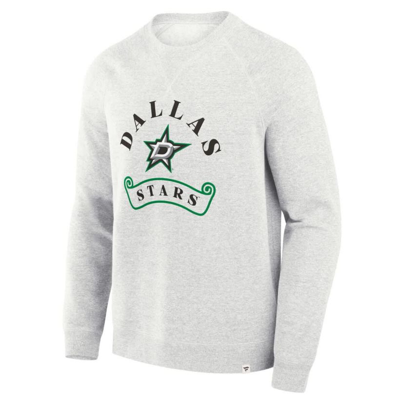 NHL Fanatics Dallas Stars Banner Fleece Raglan Pullover Sweatshirt