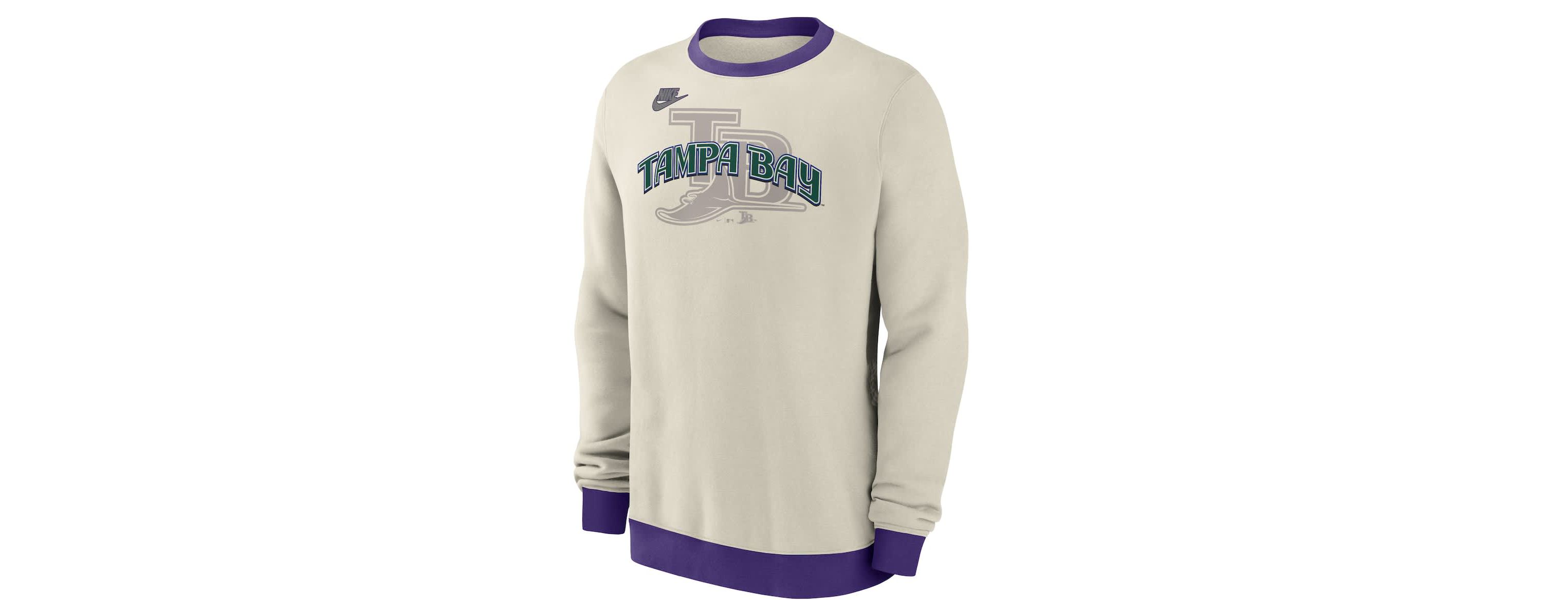 MLB Nike Tampa Bay Rays Cooperstown Collection Fleece Pullover Sweatshirt