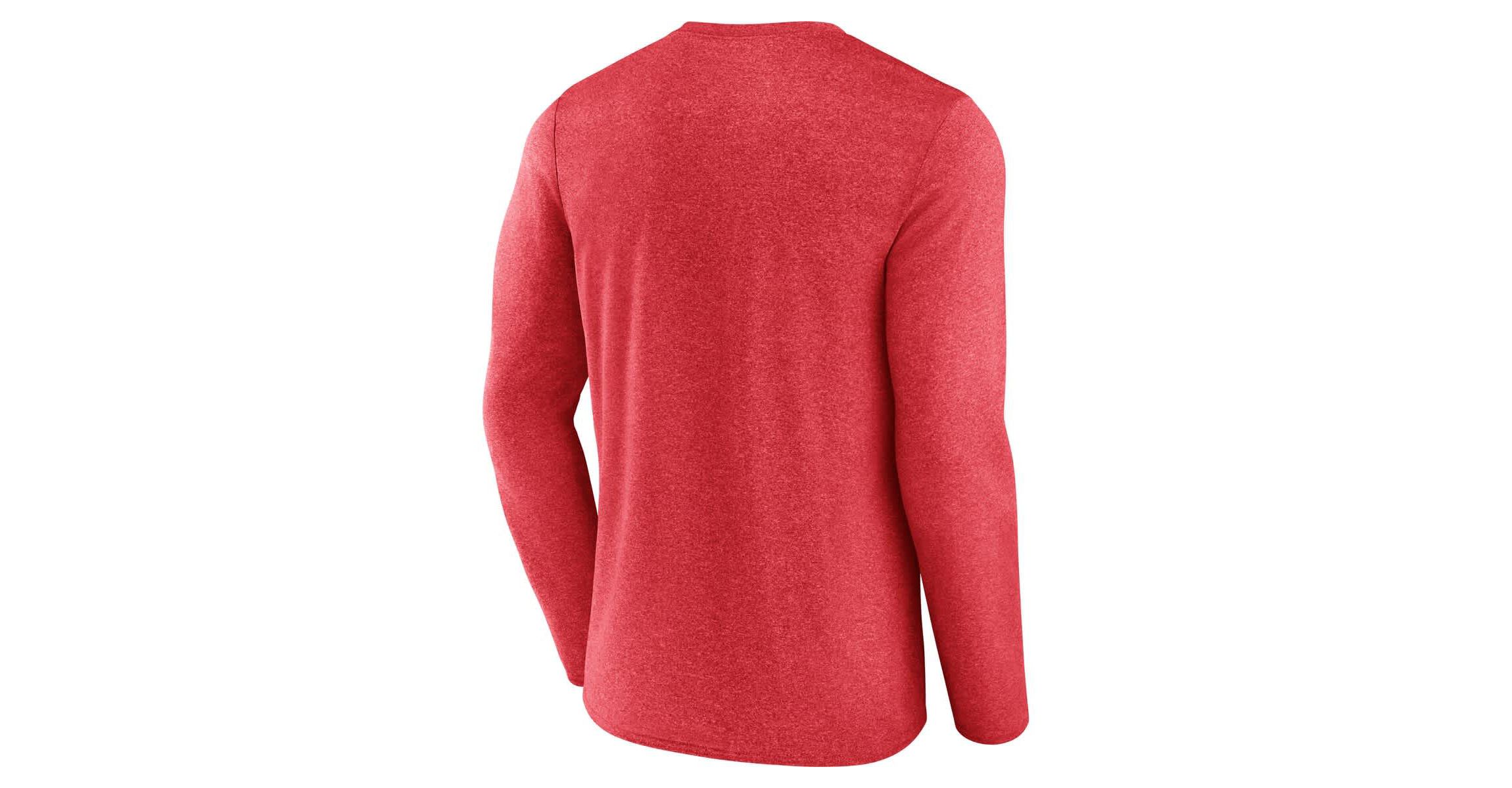 NHL Fanatics Carolina Hurricanes Sweep Iconic Synthetic Long Sleeve T-Shirt