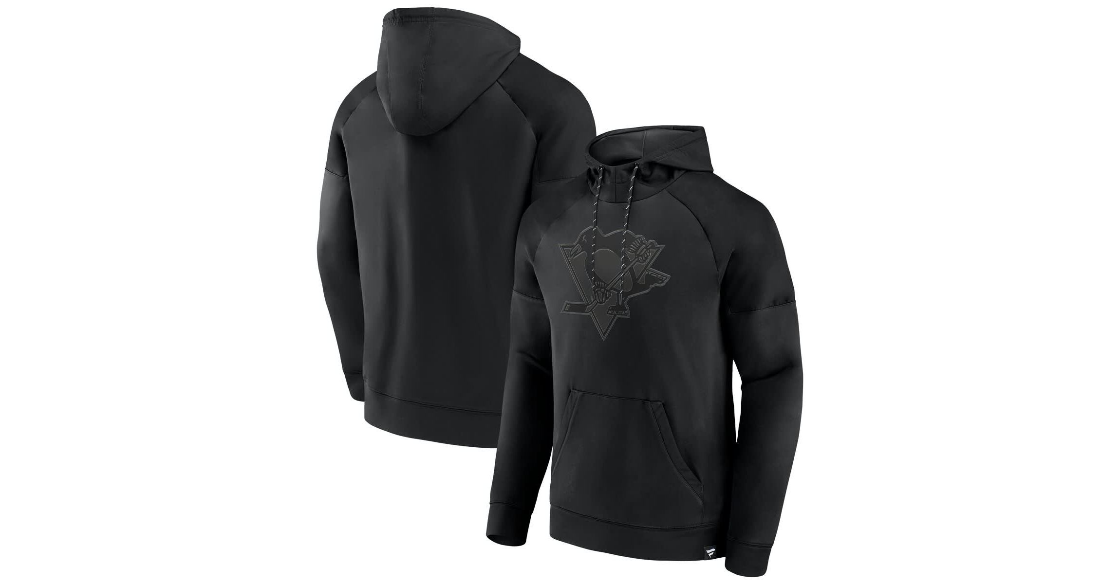 NHL Fanatics Pittsburgh Penguins Ice Defender Raglan Pullover Hoodie