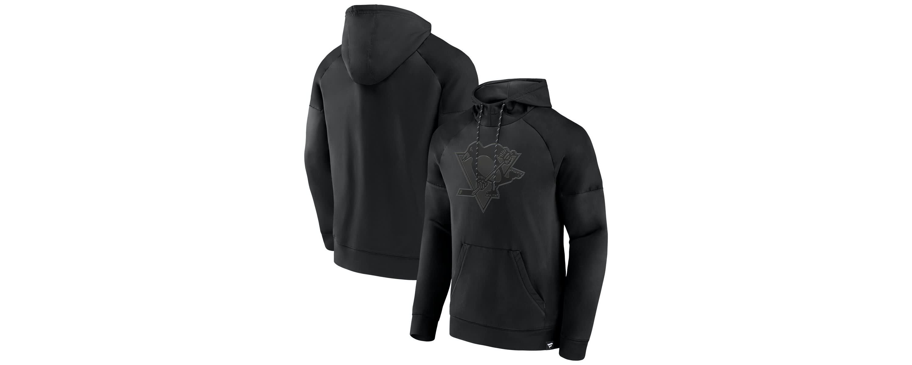 NHL Fanatics Pittsburgh Penguins Ice Defender Raglan Pullover Hoodie