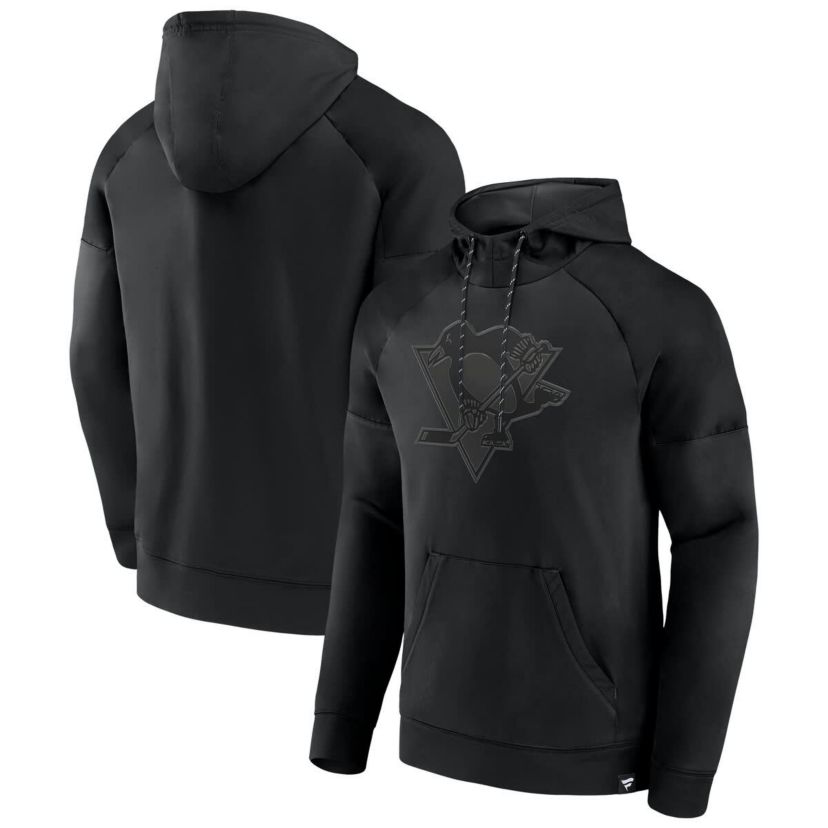 NHL Fanatics Pittsburgh Penguins Ice Defender Raglan Pullover Hoodie