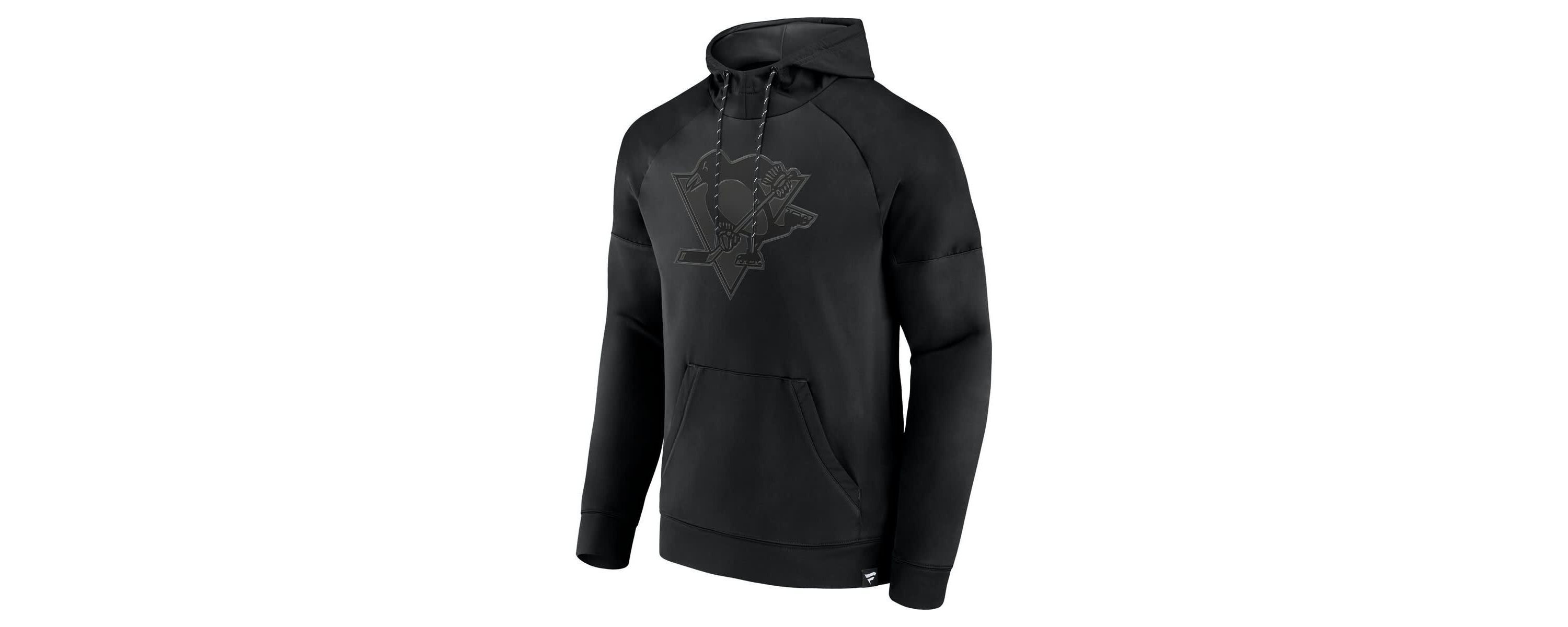 NHL Fanatics Pittsburgh Penguins Ice Defender Raglan Pullover Hoodie