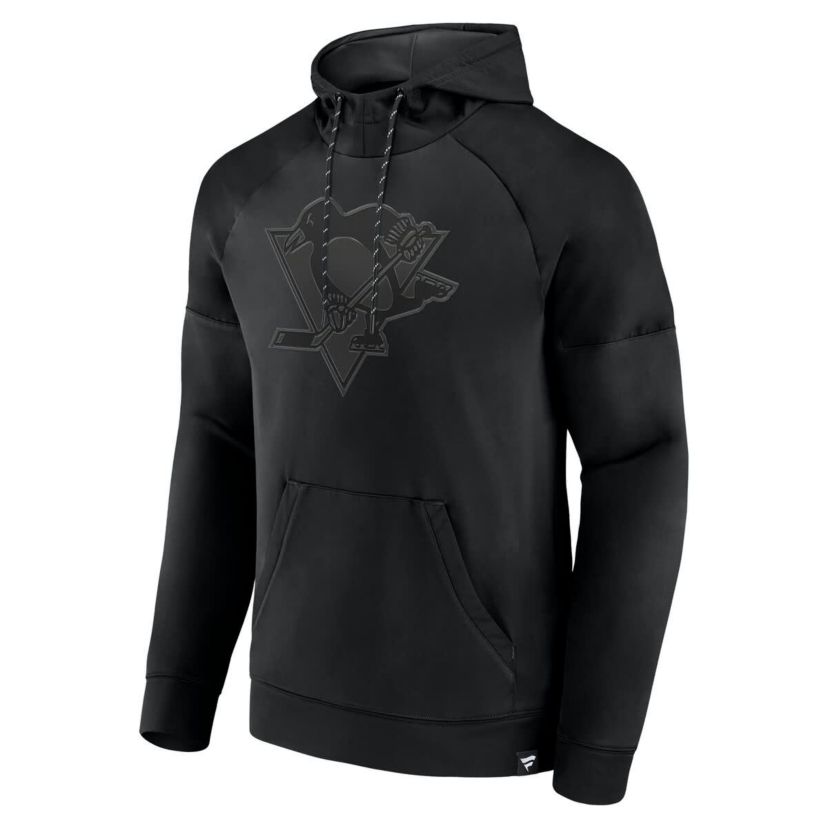 NHL Fanatics Pittsburgh Penguins Ice Defender Raglan Pullover Hoodie