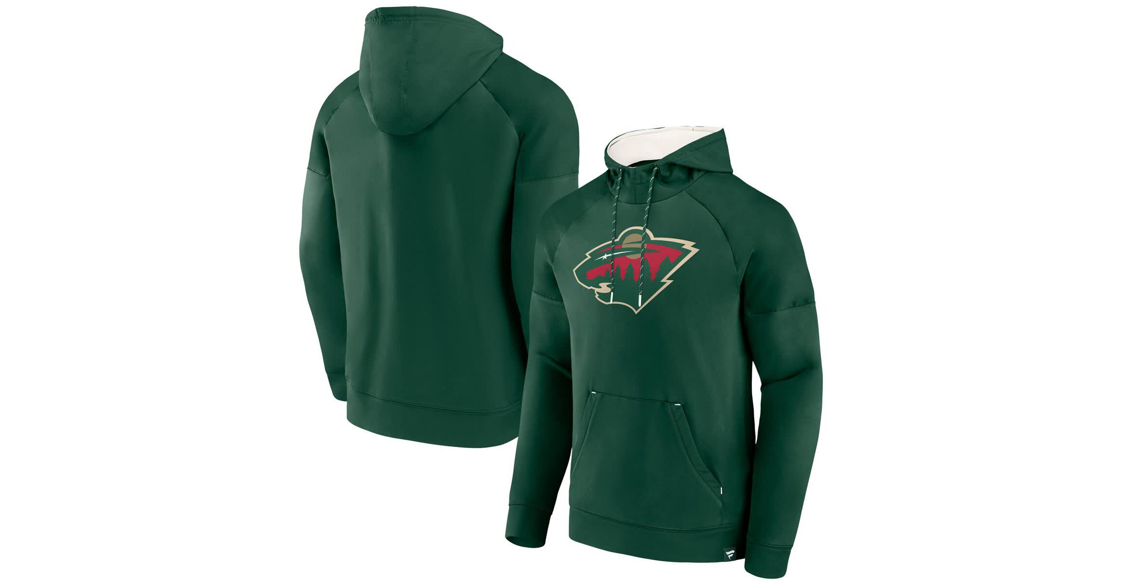 NHL Fanatics Minnesota Wild Iconic Defender Raglan Pullover Hoodie