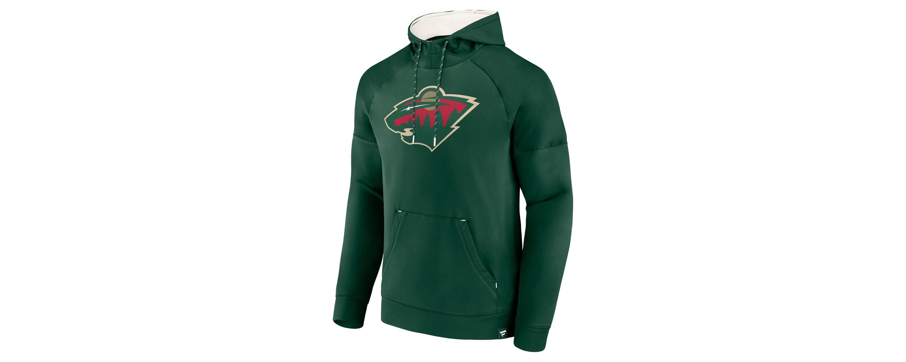 NHL Fanatics Minnesota Wild Iconic Defender Raglan Pullover Hoodie
