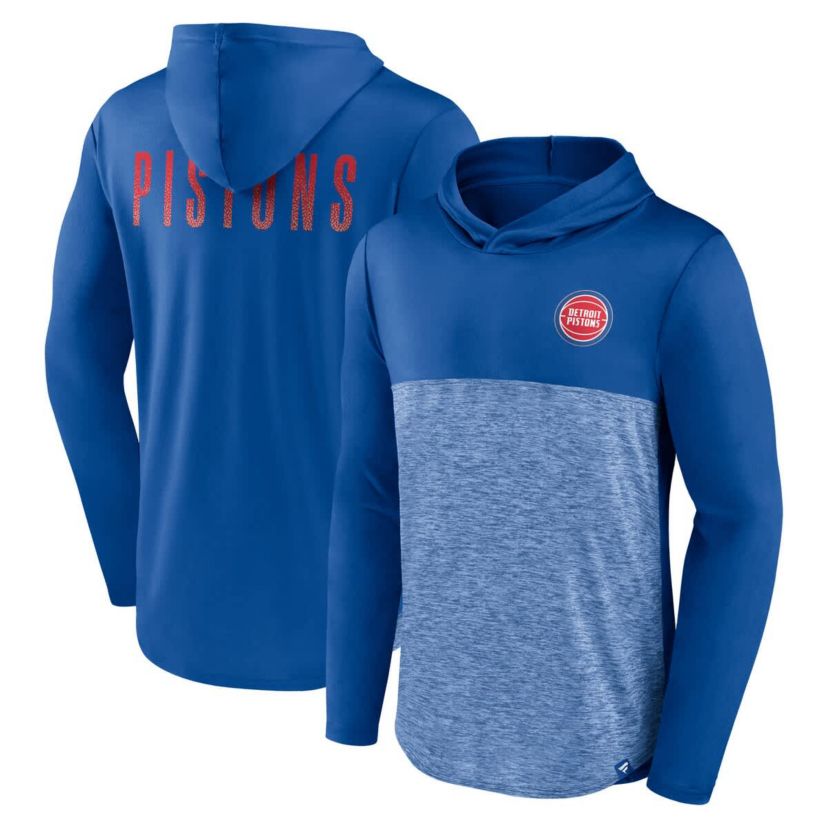 NBA Fanatics Detroit Pistons Iconic Defender Lightweight Pullover Hoodie