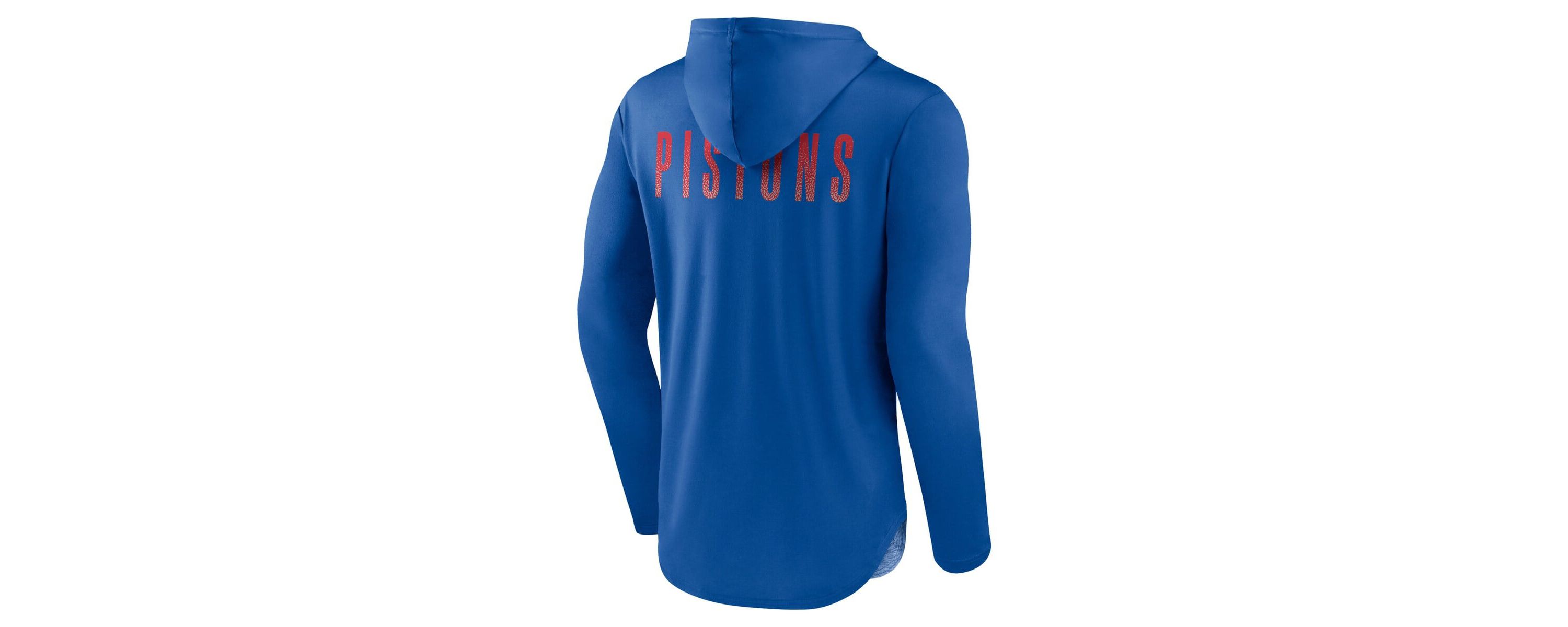 NBA Fanatics Detroit Pistons Iconic Defender Lightweight Pullover Hoodie