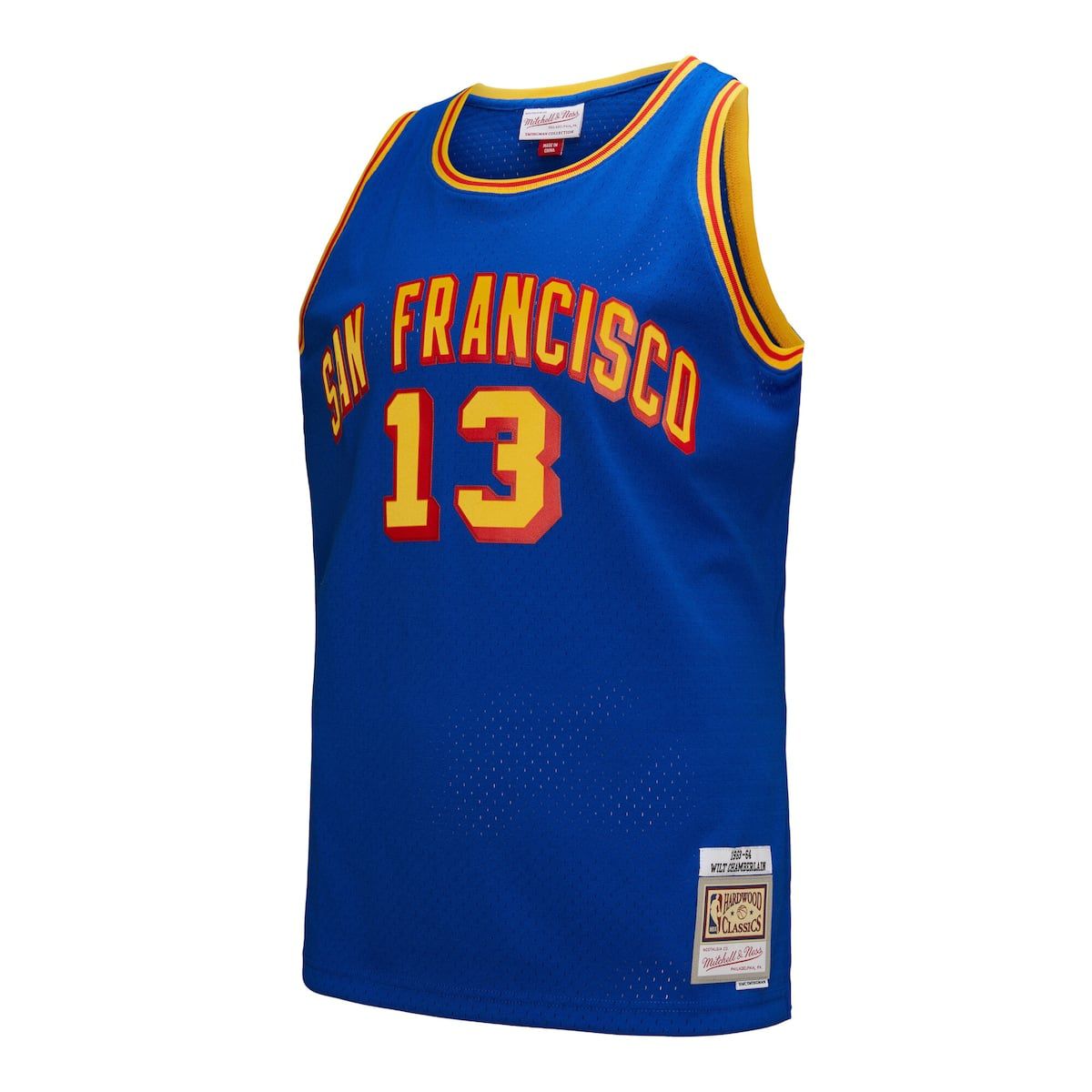 Hardwood Classic Teams Wilt Chamberlain San Francisco Warriors Hardwood Classics 1963/64 Swingman Jersey