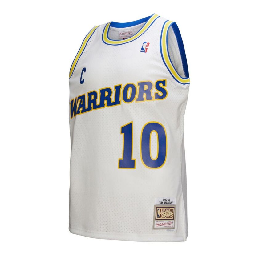 NBA Tim Hardaway Golden State Warriors Hardwood Classics 1990/91 Swingman Jersey