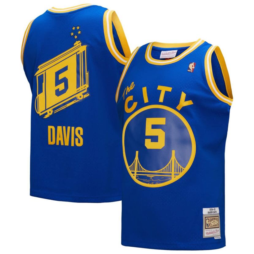 NBA Baron Davis Golden State Warriors Hardwood Classics 2004/05 Swingman Jersey