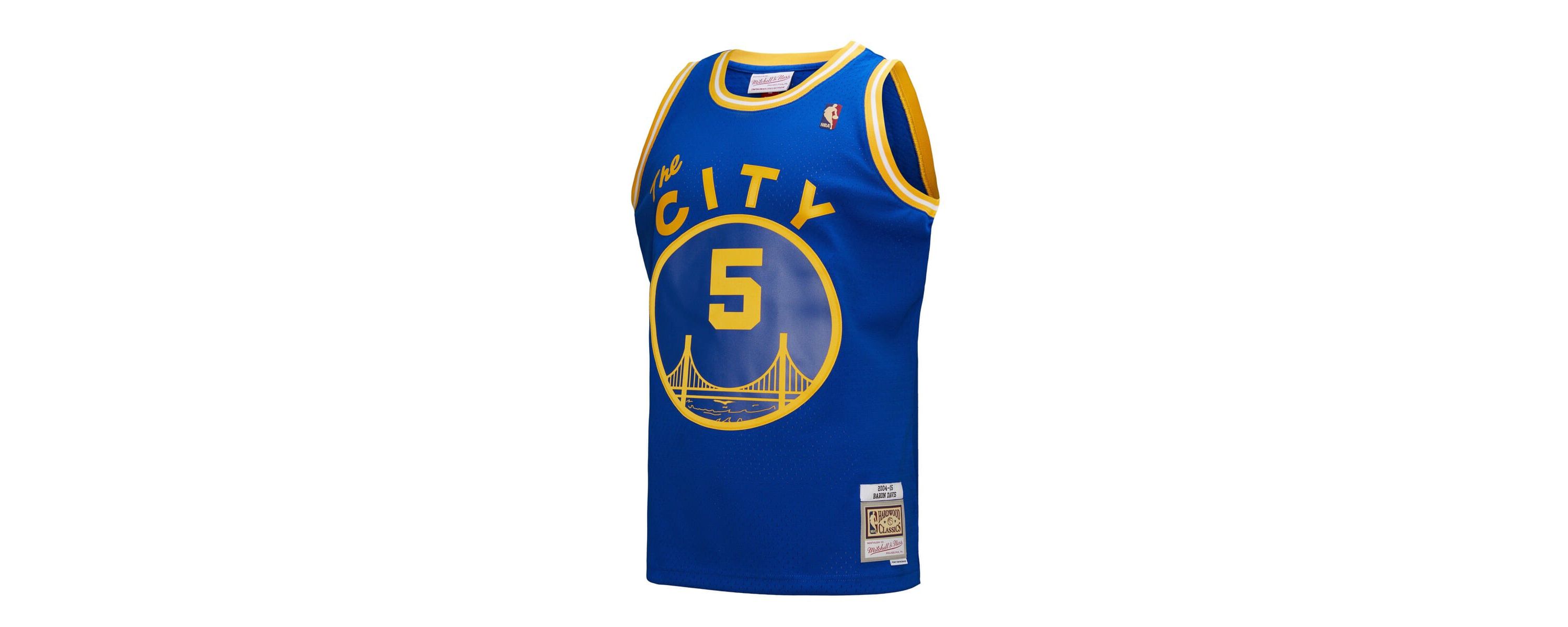 NBA Baron Davis Golden State Warriors Hardwood Classics 2004/05 Swingman Jersey