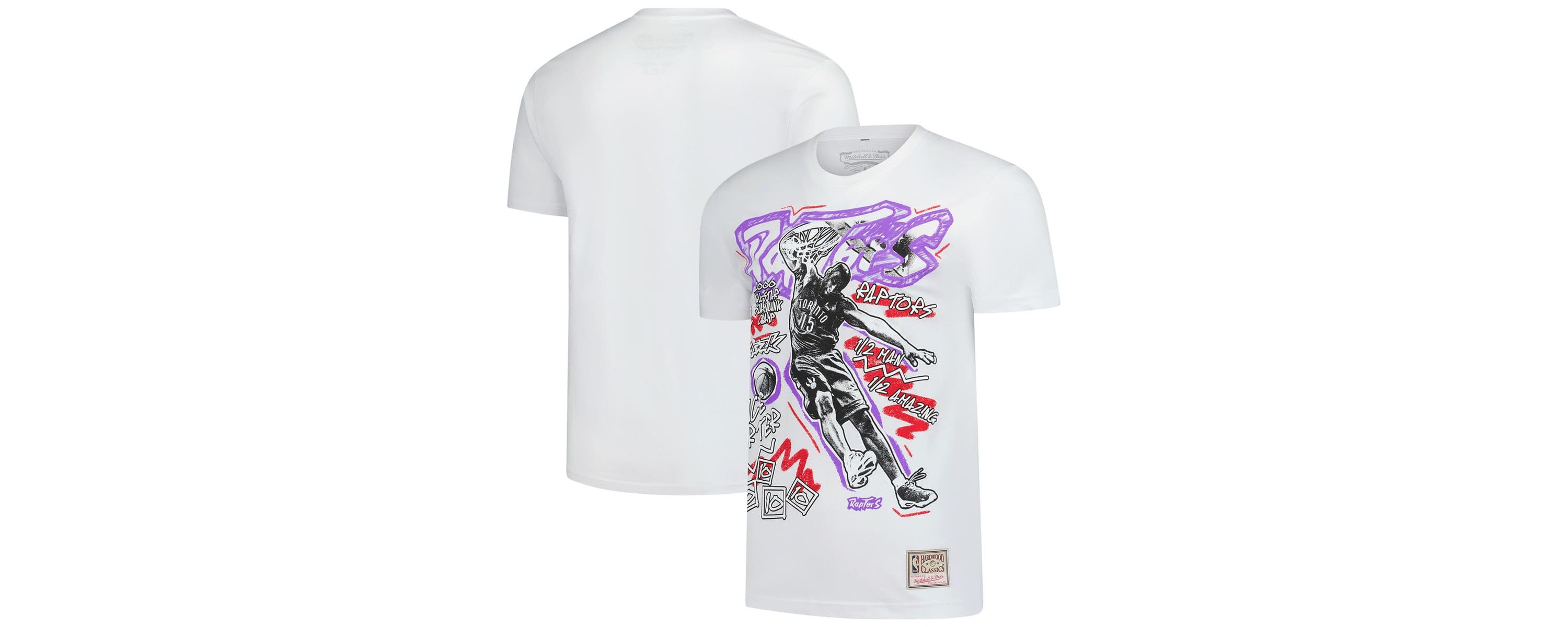 NBA Vince Carter Toronto Raptors Hardwood Classics Chalked Up T-Shirt