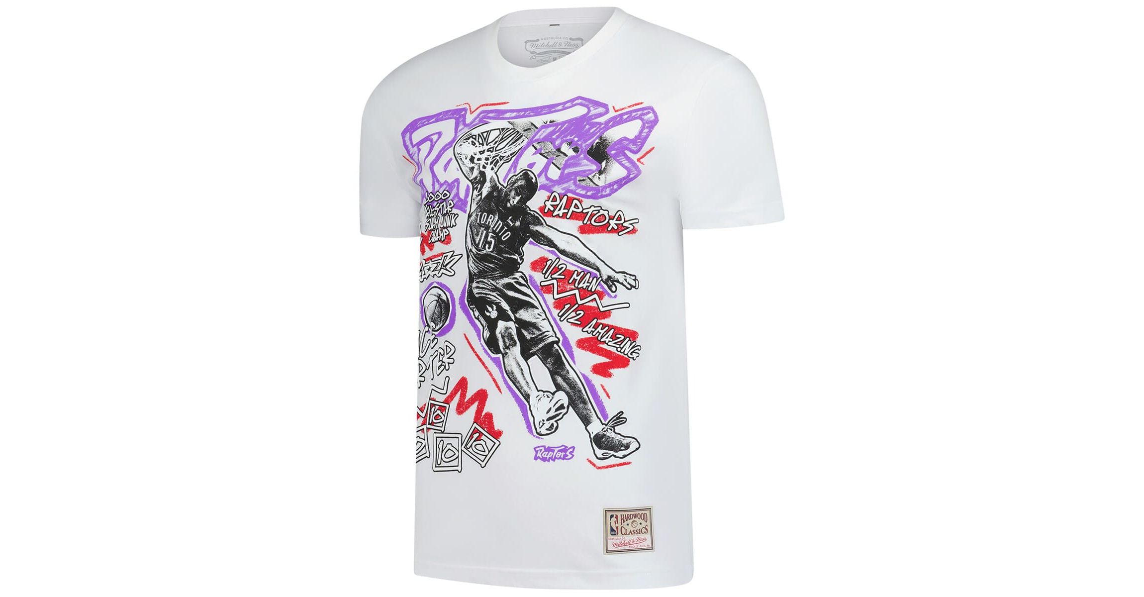 NBA Vince Carter Toronto Raptors Hardwood Classics Chalked Up T-Shirt