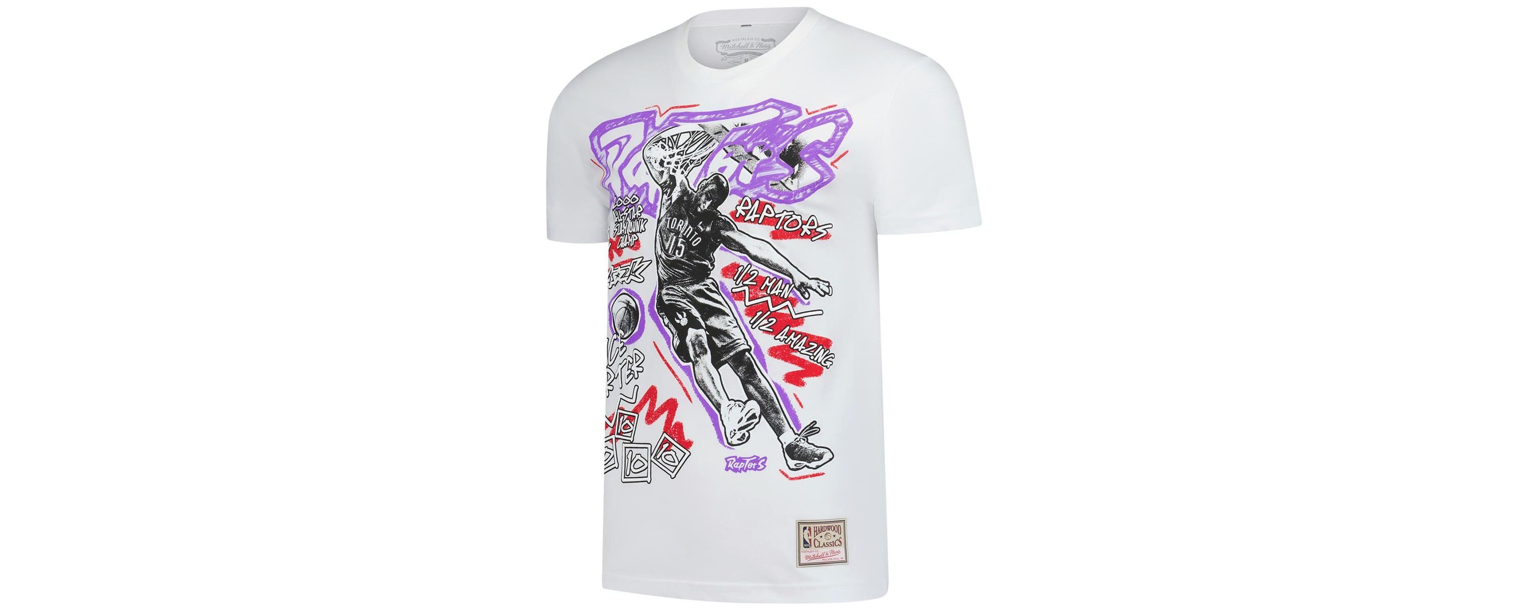 NBA Vince Carter Toronto Raptors Hardwood Classics Chalked Up T-Shirt