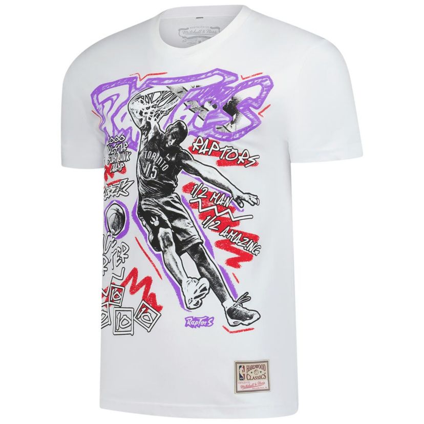 NBA Vince Carter Toronto Raptors Hardwood Classics Chalked Up T-Shirt