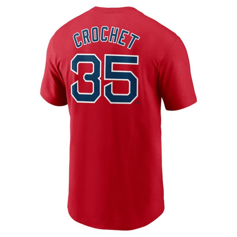 Boston Red Sox MLB Nike Garrett Crochet Boston Sox Fuse Name & Number T-Shirt