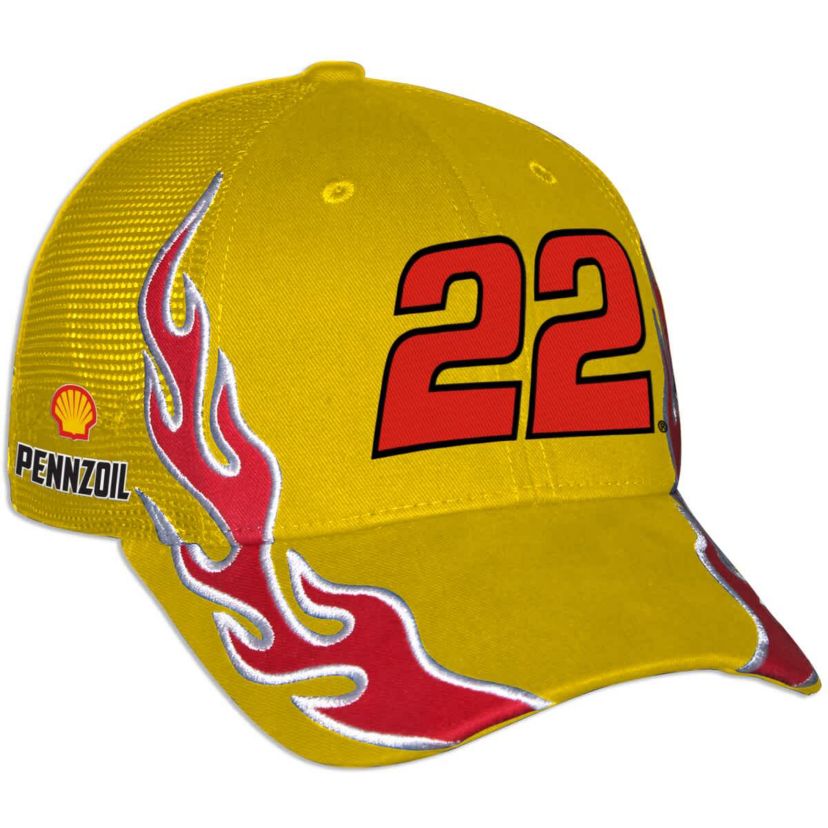 NASCAR Unisex Joey Logano Shell Pennzoil Flame Trucker Adjustable Hat