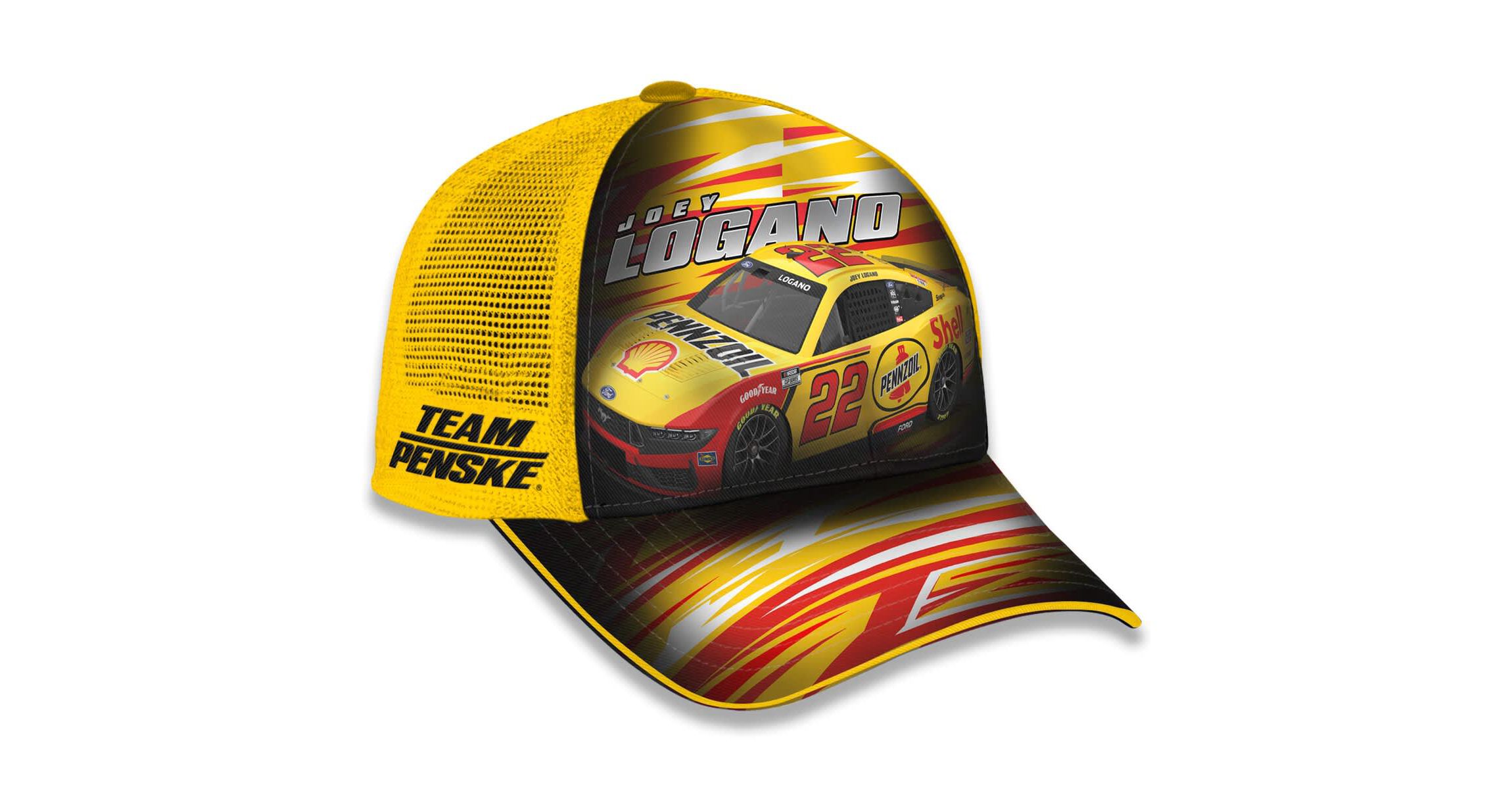 NASCAR Unisex Joey Logano Shell-Pennzoil Adjustable Trucker Hat
