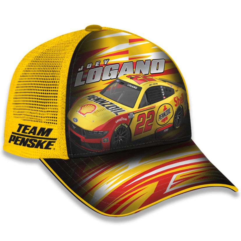 NASCAR Unisex Joey Logano Shell-Pennzoil Adjustable Trucker Hat