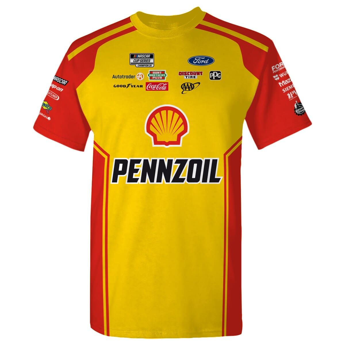 NASCAR Joey Logano Shell/Pennzoil Uniform T-Shirt