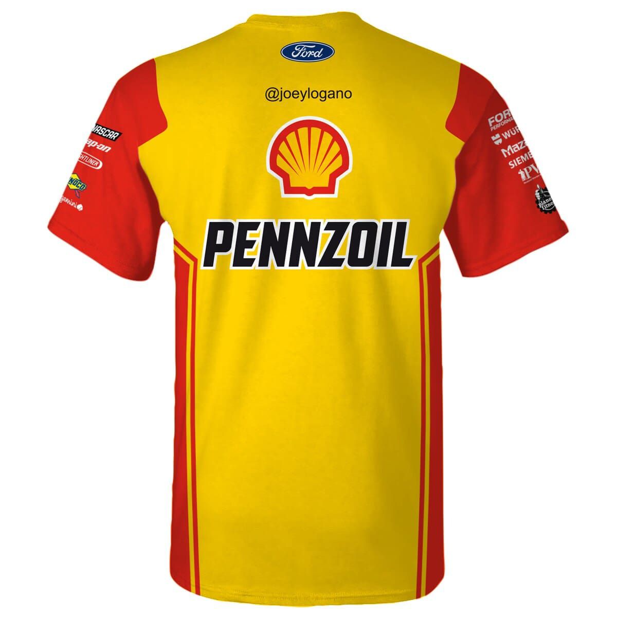 NASCAR Joey Logano Shell/Pennzoil Uniform T-Shirt