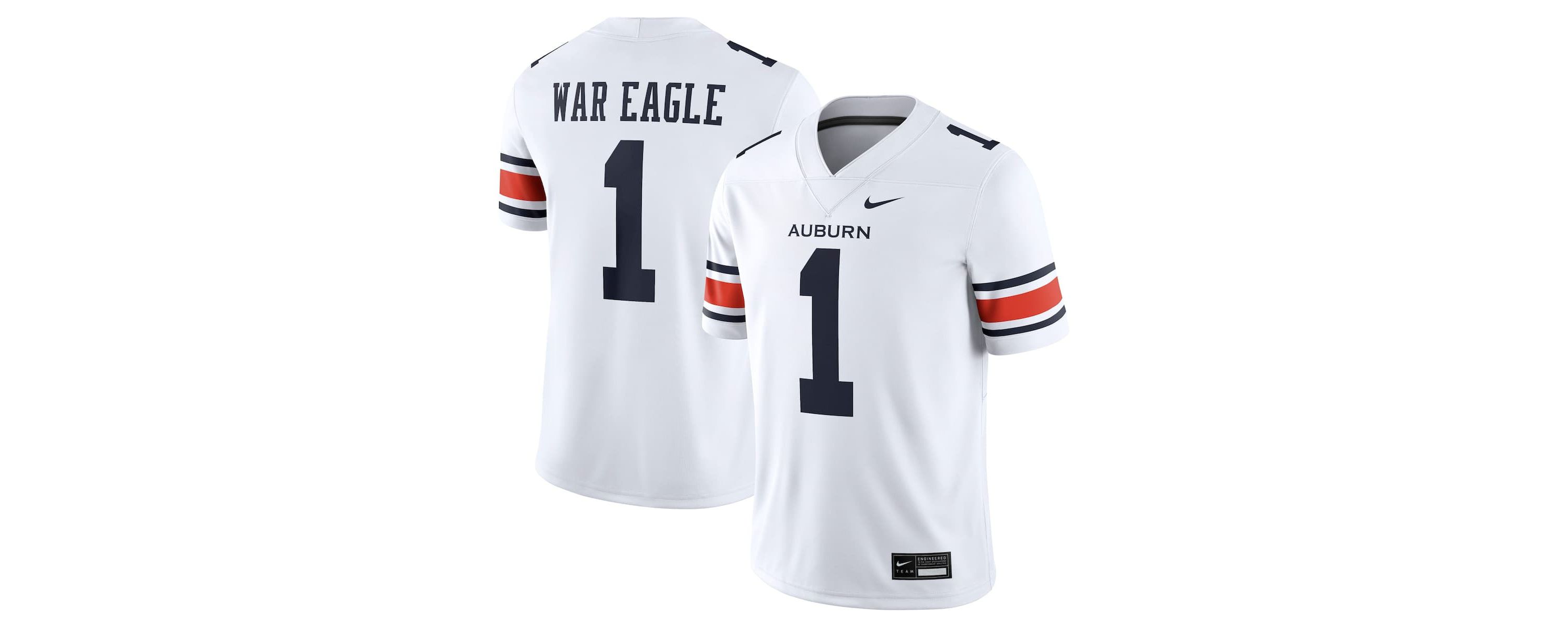 NCAA Nike Auburn Tigers Away Football Game Jersey