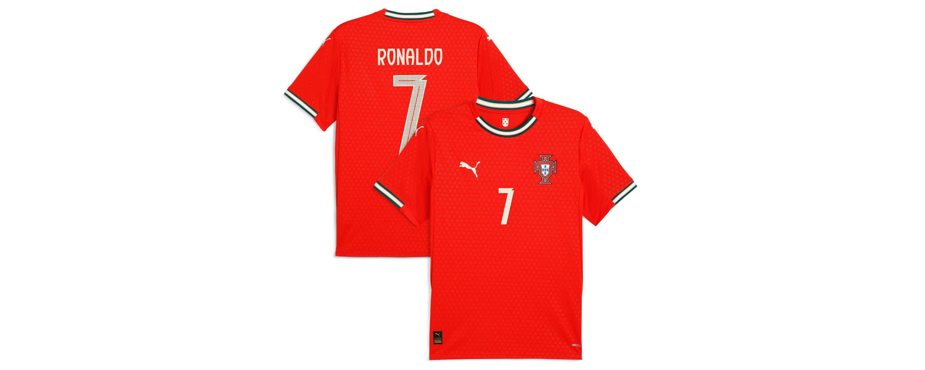 Soccer National Teams Cristiano Ronaldo Portugal National Team 2025 Home Replica Jersey